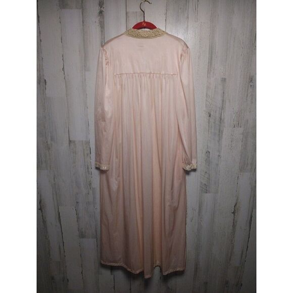 Vintage Flair Women’s Medium Peach Robe House Coat Retro Union Made In USA READ - Picture 5 of 8